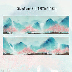 Landscape Washi Paper Stickers Pack 3m