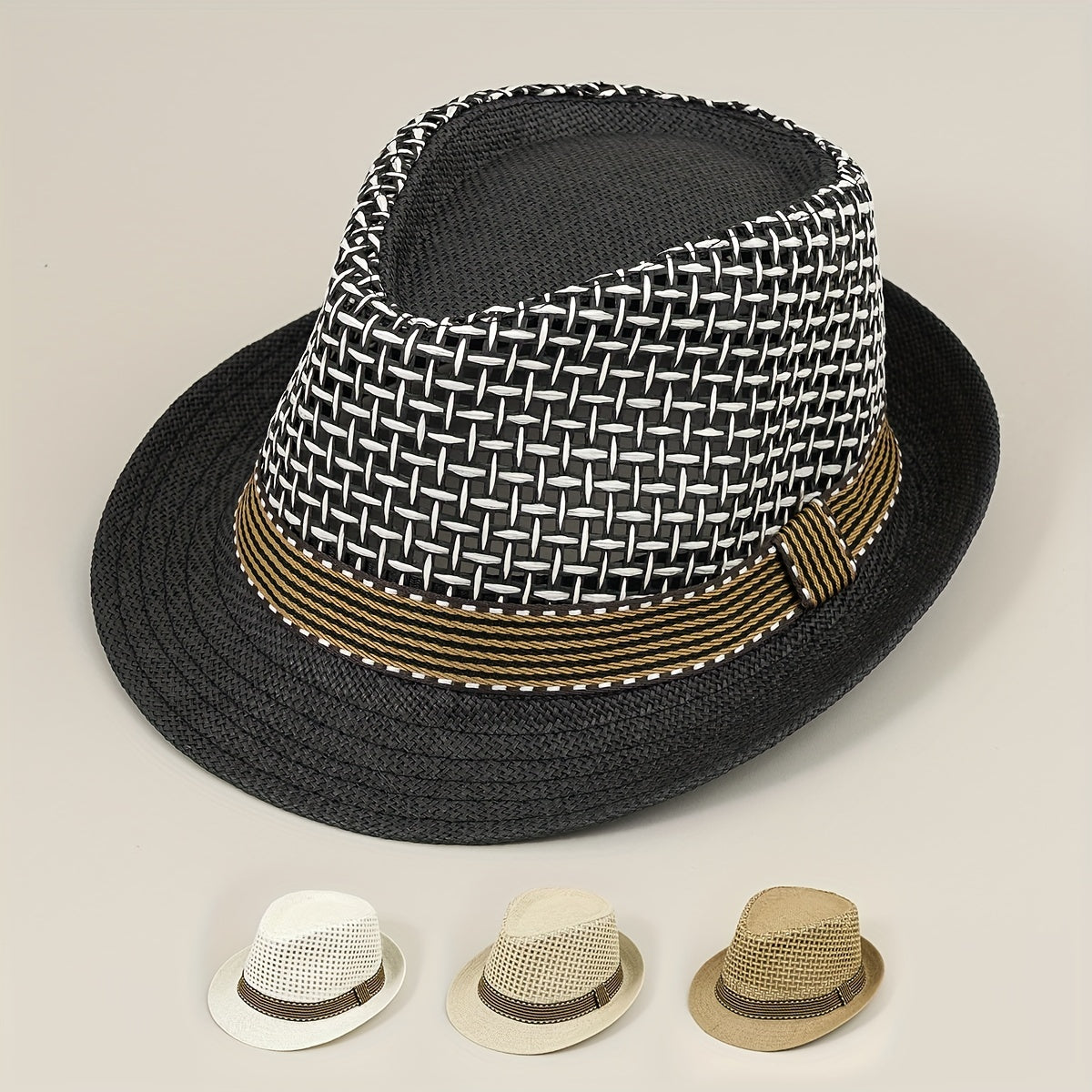 Straw Small Top Hat Men's Summer Sunshade Beach Hat