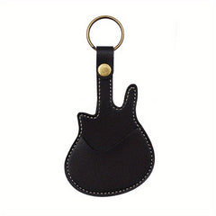 Guitar Shaped Keychain with Pick Case