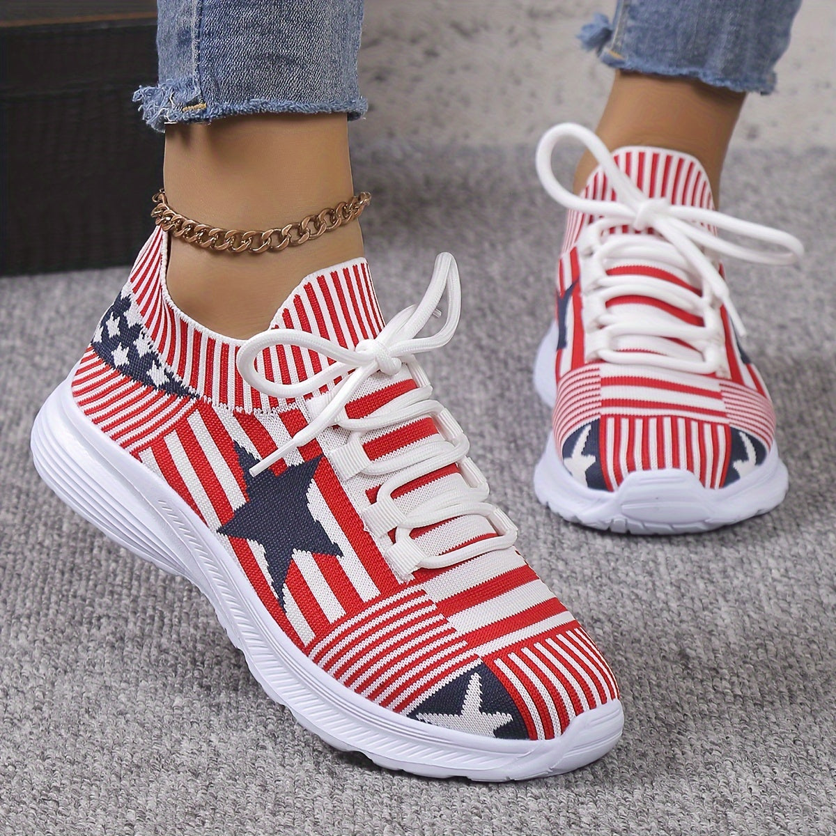 Women's Mesh Tennis Sports Shoes Lightweight Non slip Travel Shoes