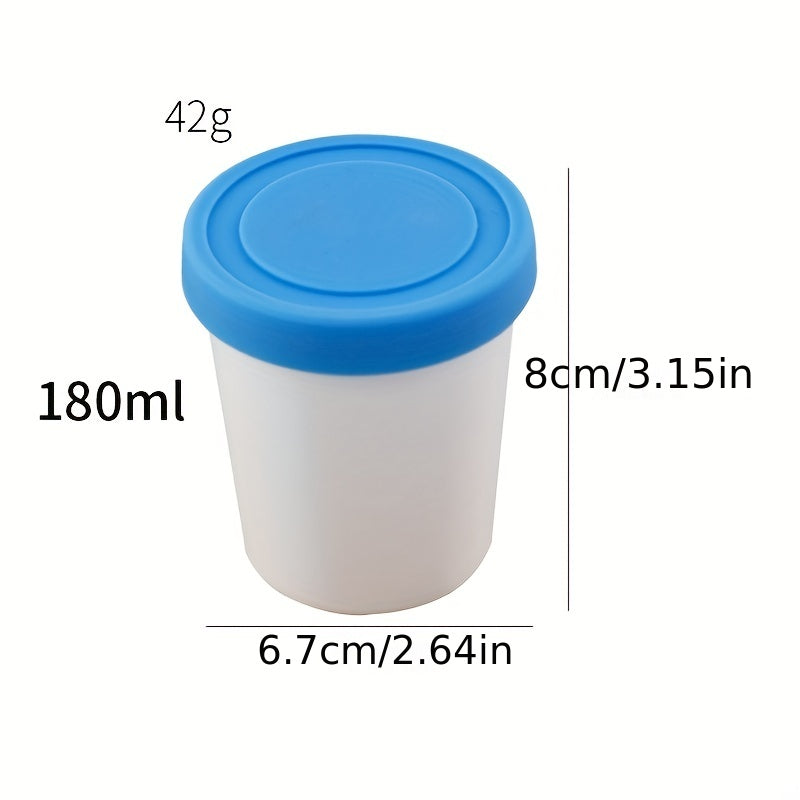 Ice Cream Containers with Silicone Lids 4pcs