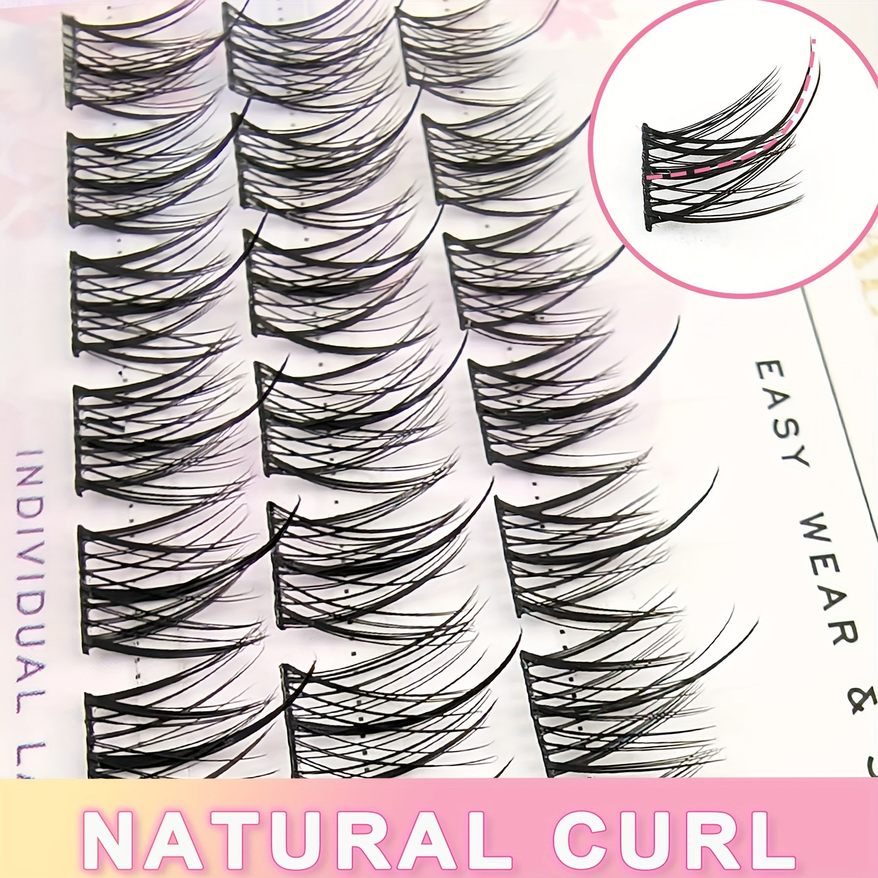 C Curl 30 Cluster False Eyelashes 11 13mm Segmented Lashes