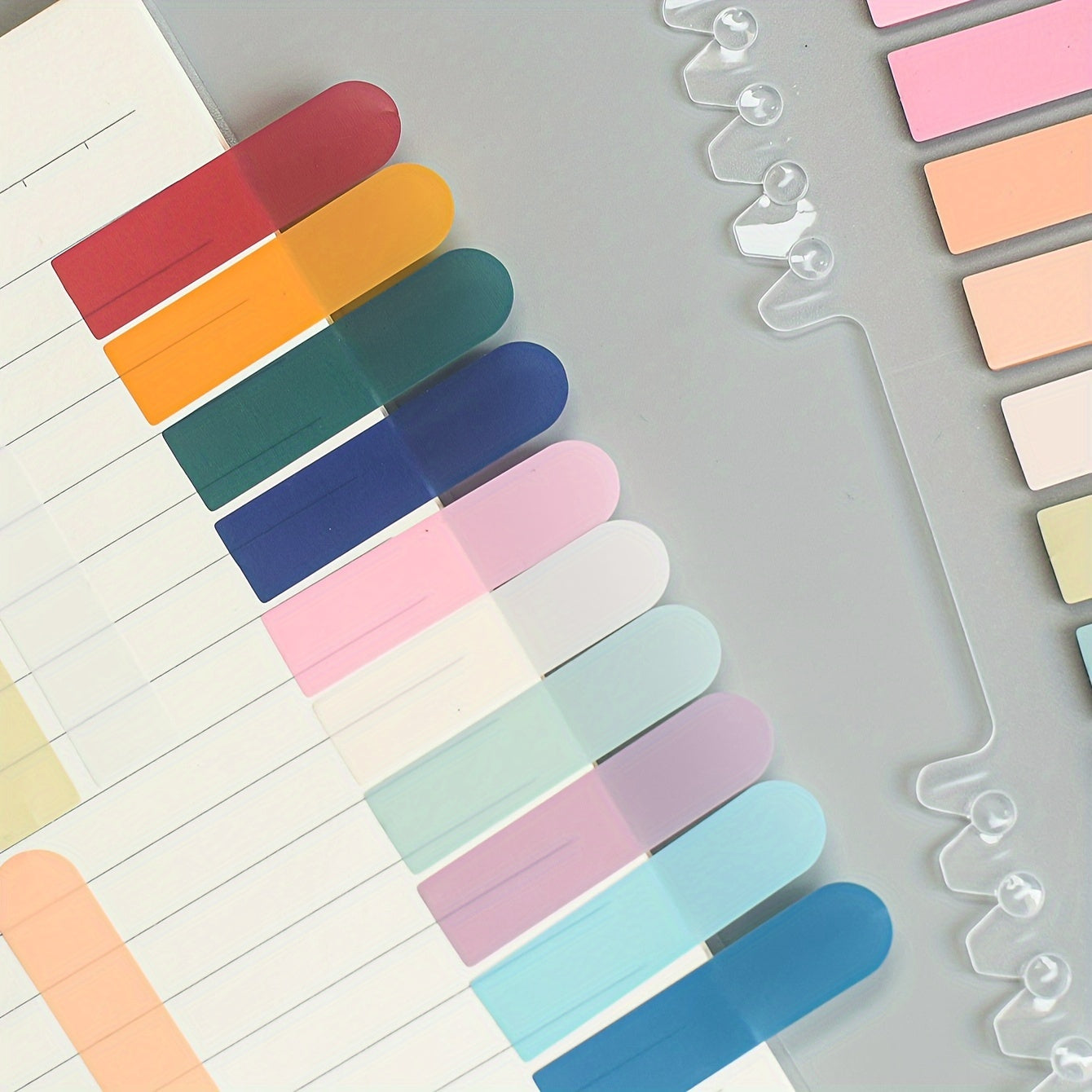 3 Types Card PET Sticky Notes 600 Stickers Label Paper Index Stickers