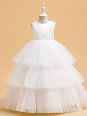 Princess Flower Girl Wedding Dress for Birthday Party