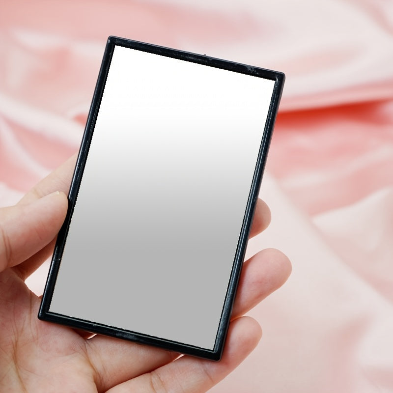 Portable Rectangular Pocket Mirror for Travel and Home Use