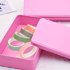 Rectangular Storage Tinplate Box Single with Lid