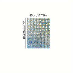 Mosaic Glass Window Sticker Privacy Film Rainbow Window