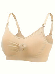3pcs Front Buckle Wireless Bra Comfy & Push Up Bra