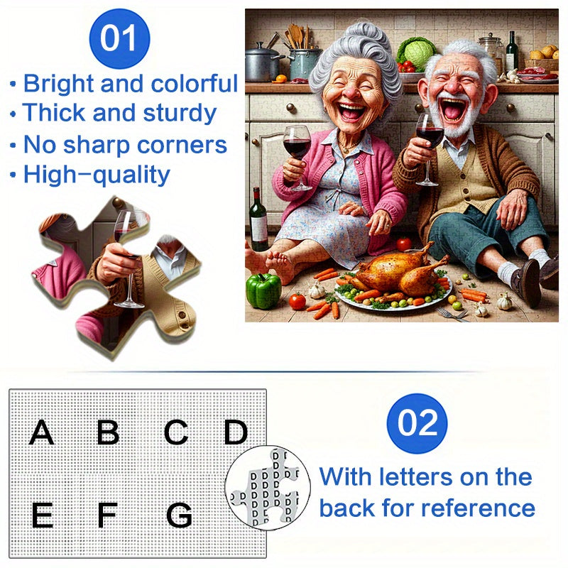 1000pcs Jigsaw Puzzle for Adults - Elderly Couple Dinner