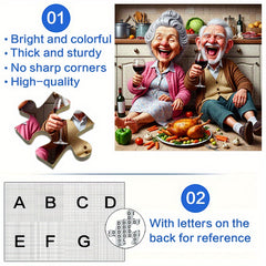 1000pcs Jigsaw Puzzle for Adults - Elderly Couple Dinner