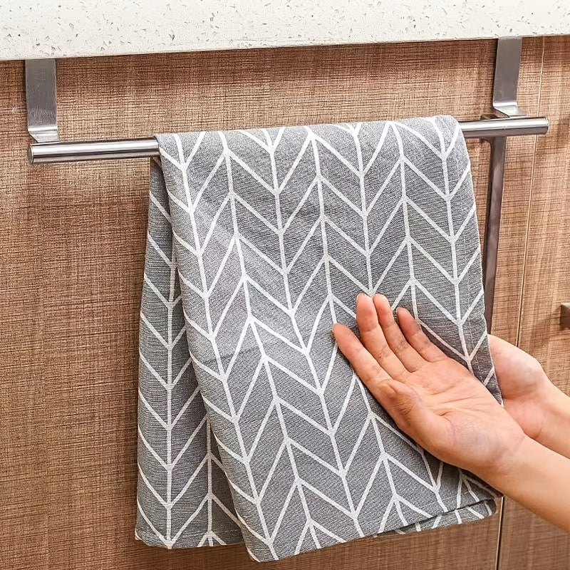 Stainless Steel Over the Door Towel Rack Storage for Bathroom