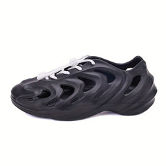 Men's Lace Up Foam Sandals Lightweight Quick drying Non Slip Slippers Clogs