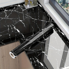Gray Marble Peel and Stick Paper for Countertops - Waterproof PVC