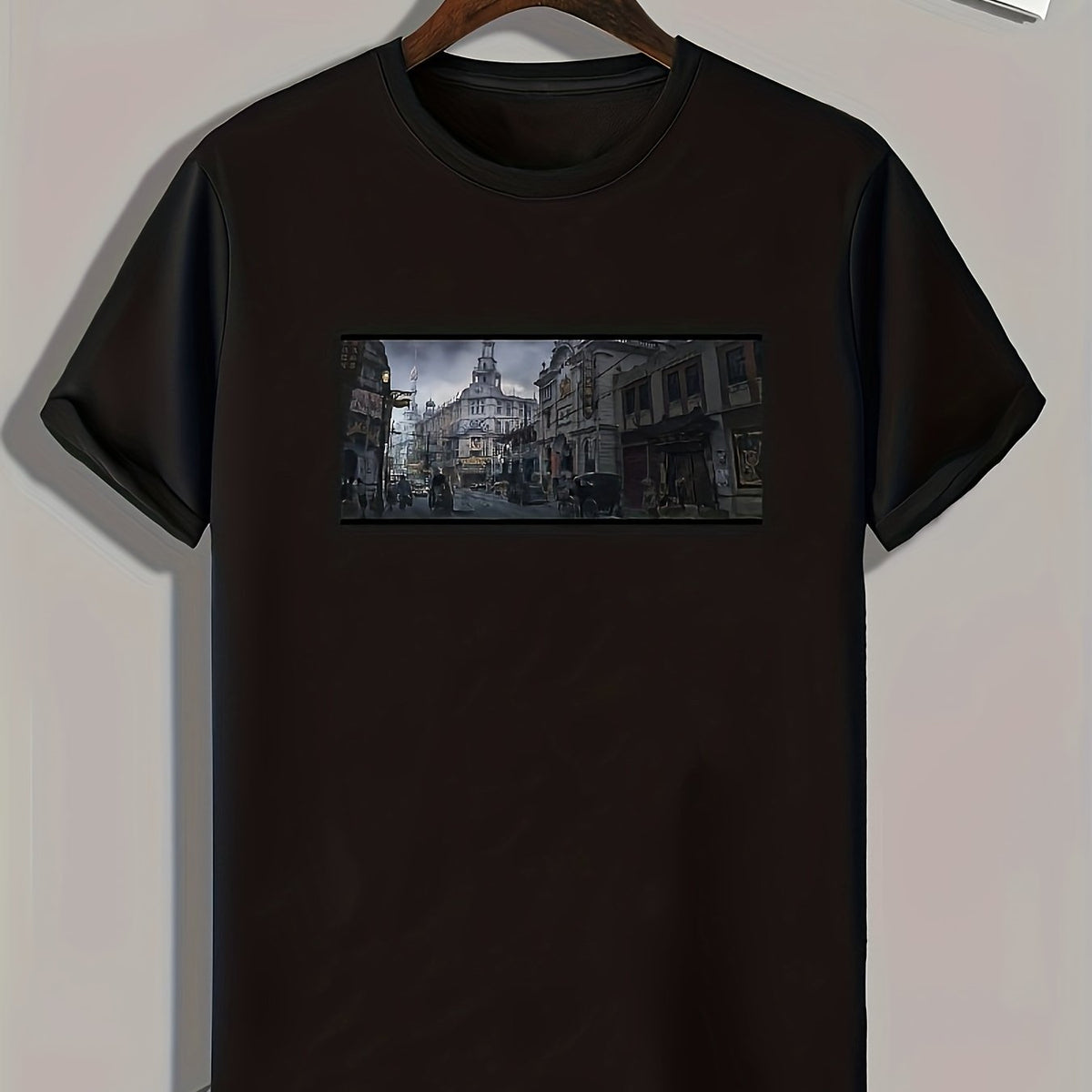 Street Print Men's Comfy T shirt Active Stretch Tee