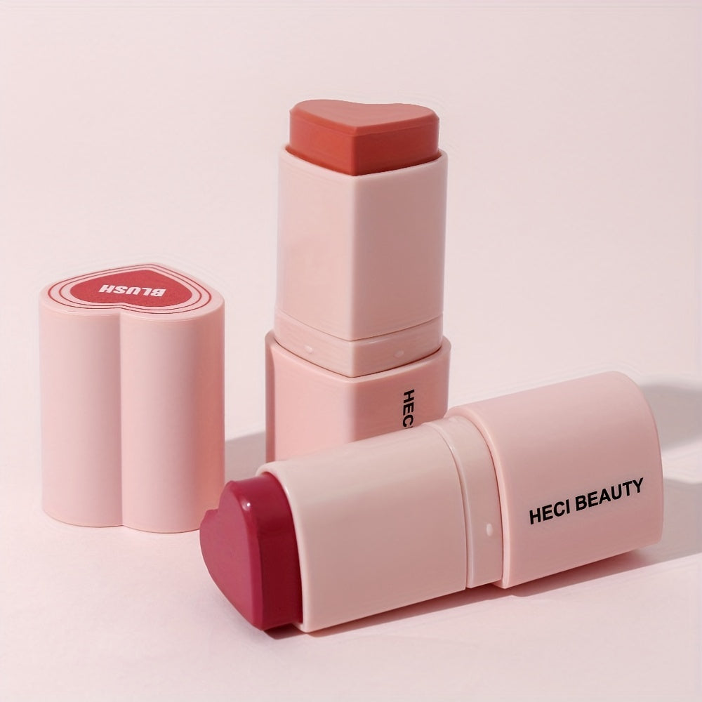 Cream Heart Blush Stick Candy Rose