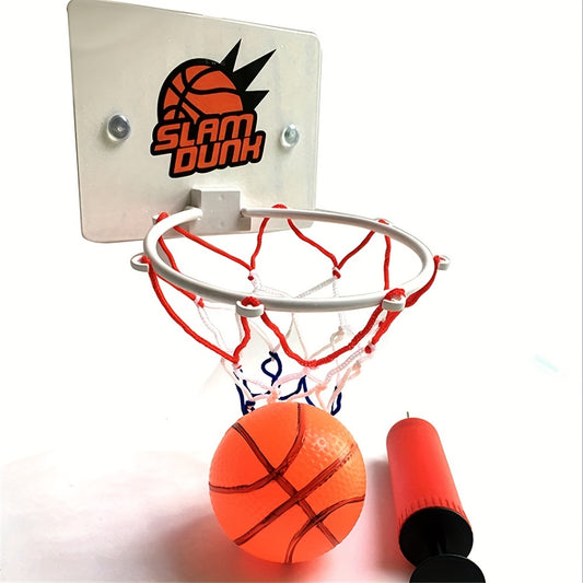 Mini Indoor Basketball Set for Kids and Adults with Pump