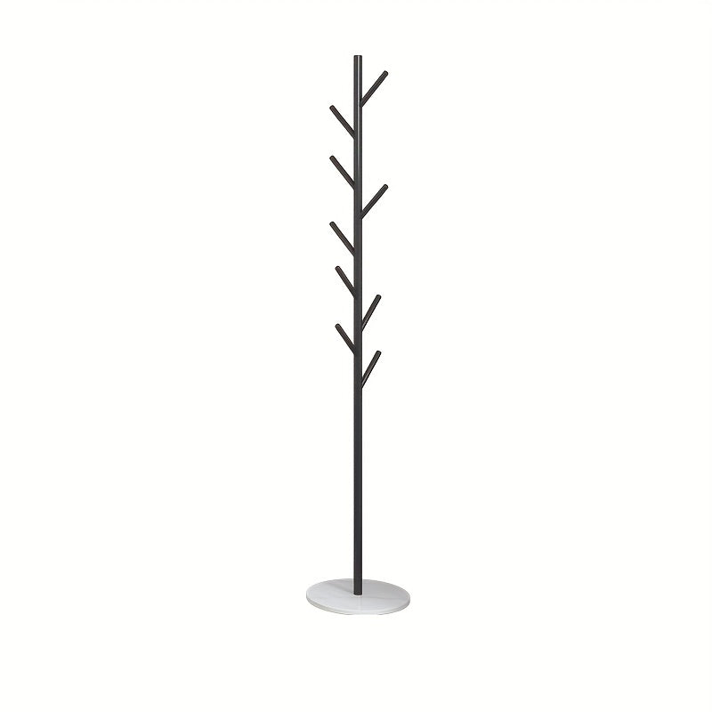 Tree Coat Rack Stand with Decorative Base for Hallway Entryway Coat