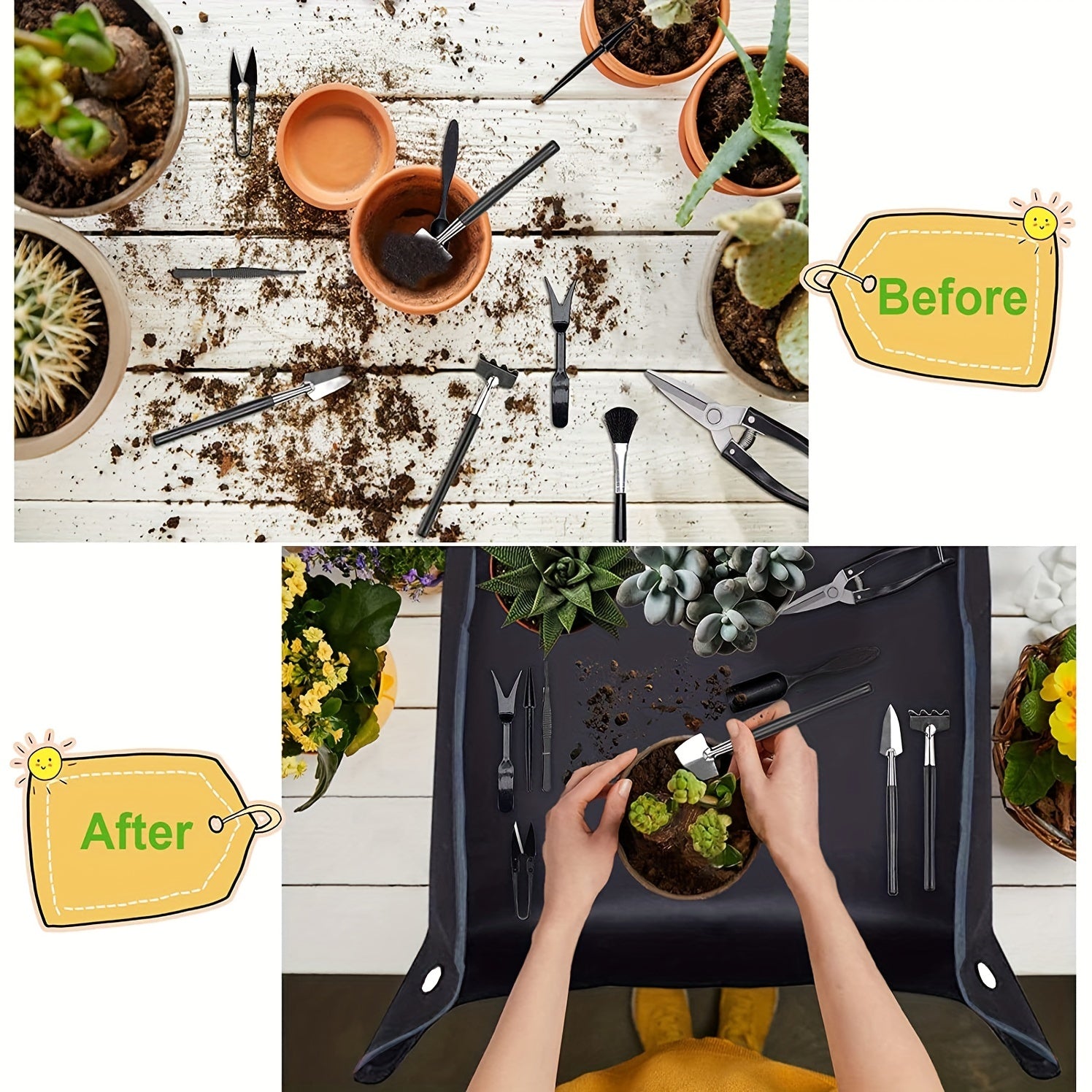 Mini Garden Hand Transplanting Succulent Tools Set for Indoor Fairy Care
