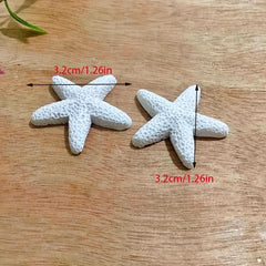 6pcs Set Sea Fish Tank Starfish Seahorse Seashell Mantou Starfish