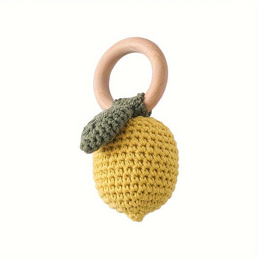 Fruit Crochet Rattle Bell Toy for Babies