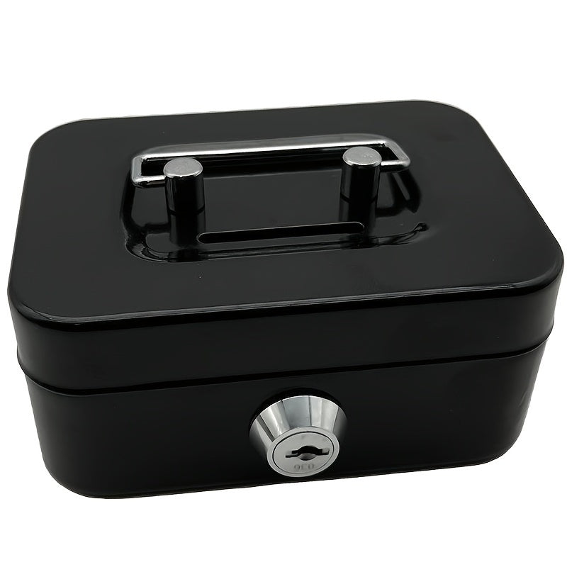 Cash Box With Money Tray And Key Lock Money Organizer