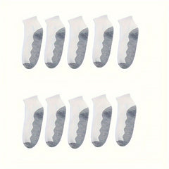 Teenager's Block Ankle Socks Breathable Cotton Blend Casual Style