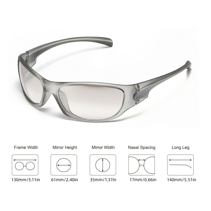 Punk Wrap Around Sunglasses Stylish Gradient Women Eyewear