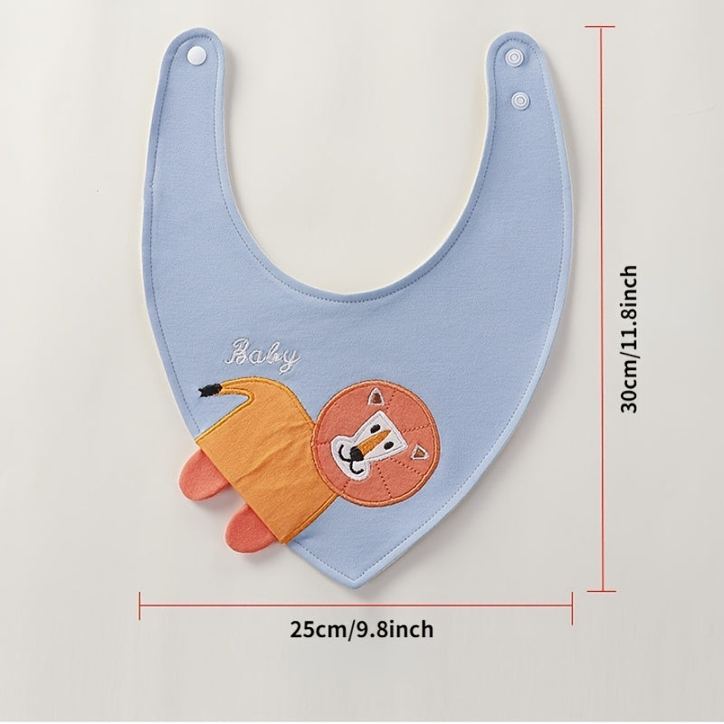 Baby Bib Soft Cotton Newborn Feeding Smock Infant Cartoon Bib