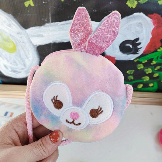 Colorful Cartoon Plush Animal Coin Purse Zipper Wallet for Girls