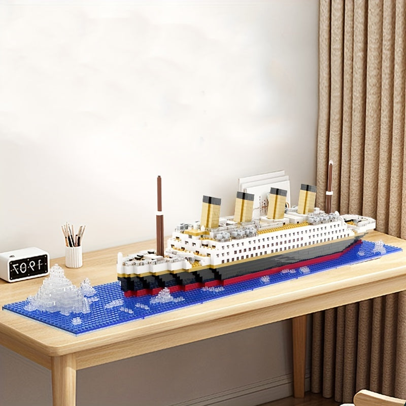 Chinese Building Blocks High Difficult Cruise Model Toy Gift