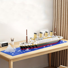 Chinese Building Blocks High Difficult Cruise Model Toy Gift