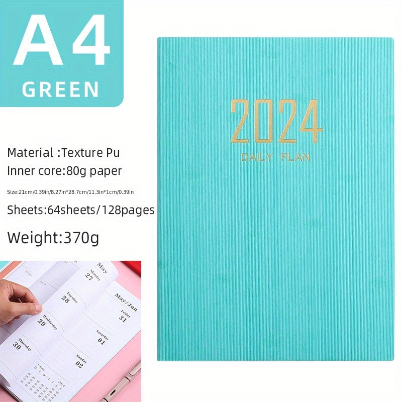 A4 English Weekly Planner Notebook for Daily Planning and Note-Taking