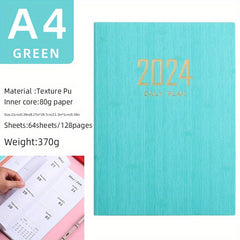 A4 English Weekly Planner Notebook for Daily Planning and Note-Taking