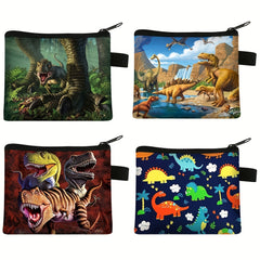 Dino Coin Purse Mini Zip Bag Holder Boys Gift