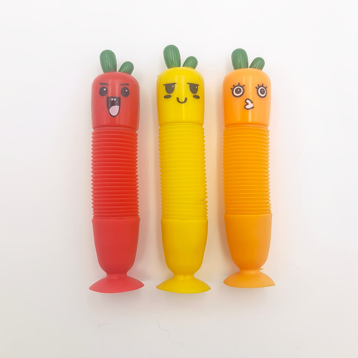3pcs POP Tube Carrot Relax Toys Plastic Sensory Party Awards