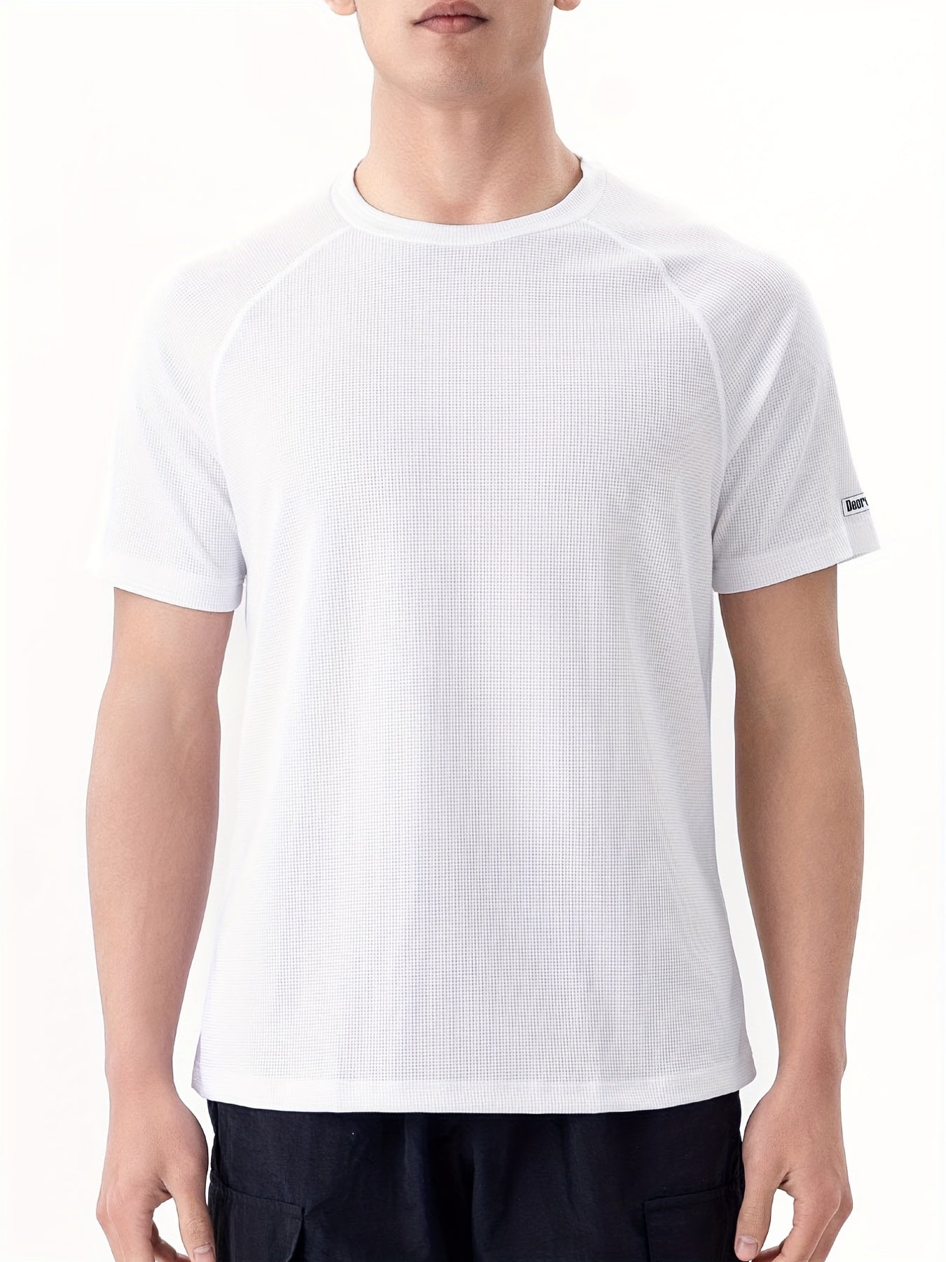 Men's Sports T Shirt Sweat Absorption Breathable for Gym Workouts