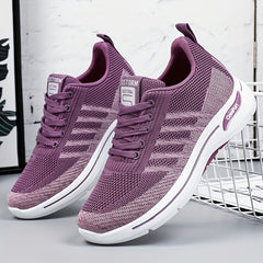Women's Knit Sports Shoes Breathable Low Top Running & Jogging Sneakers