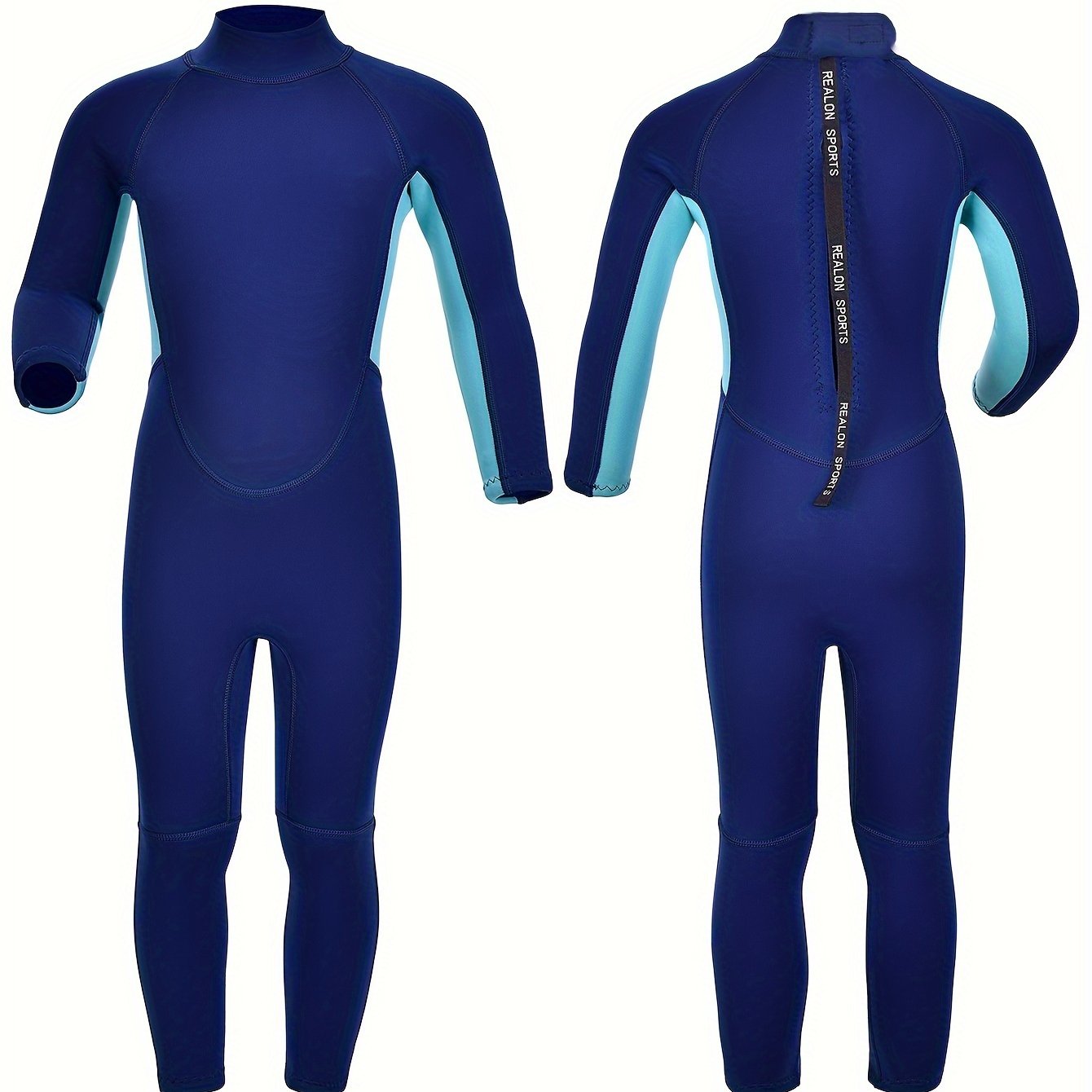 REALON Wetsuit Kids Boys Full Baby 2mm Neoprene Toddler Swimsuit