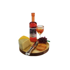 12 Dollhouse Accessories Mini Cake Wine Dish Perfect for Doll House Decoration