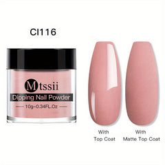 Dipping Powder 12 Colors Dip Nail Powder Kits Glossy Professional Set