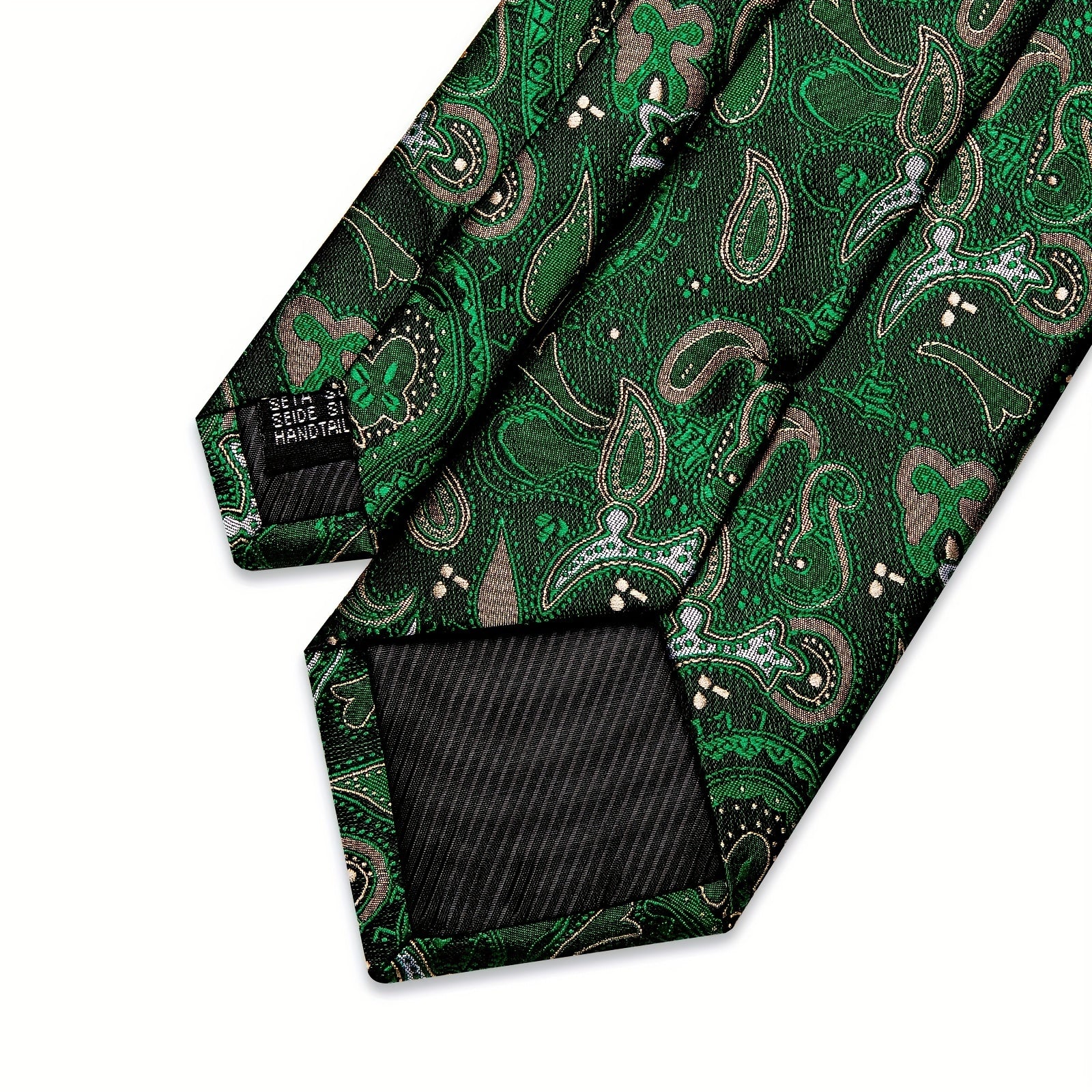 Paisley Silk Tie Set For Men Wedding Neck Tie Clips Men's Gift