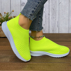 Women's Comfort Slip-on Walking Shoes Mesh Outdoor Sports Sneakers