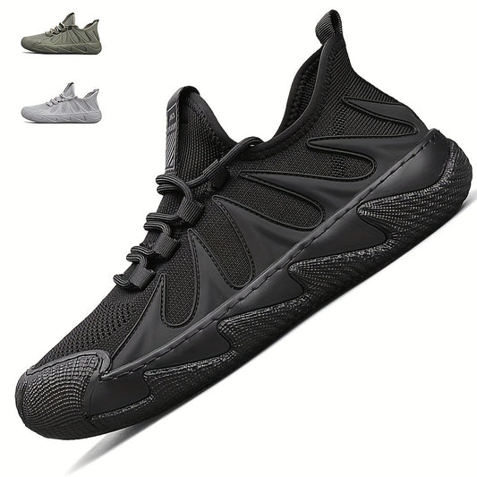Men's Breathable Lace up Walking Shoes Outdoor Anti-Skid Sneakers