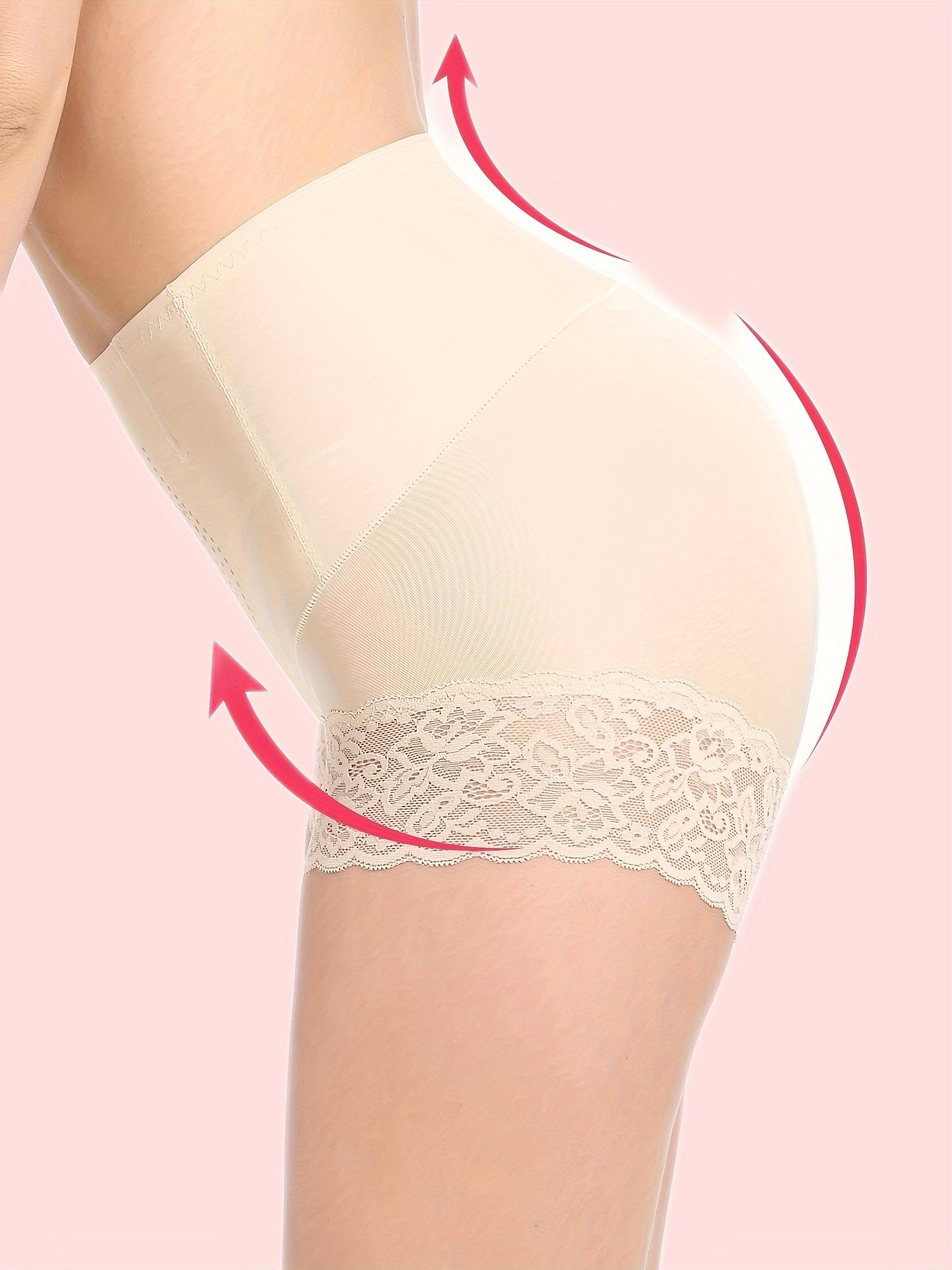 Lace Stitching Shaping Panties Tummy Control Compression Panties