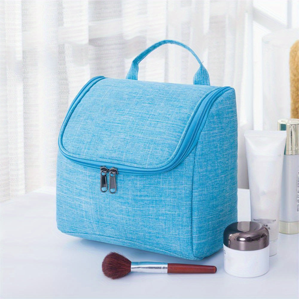 Minimalist Solid Makeup Bag Portable Hanging Bag