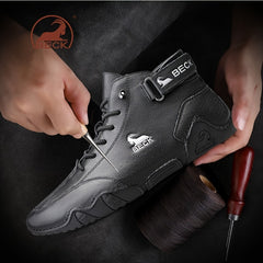 Men's High Top Lace-Up Sneakers for Casual Walking