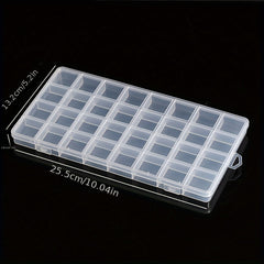 Transparent Storage Box Plastic Case Jewelry Organizer Pill Box