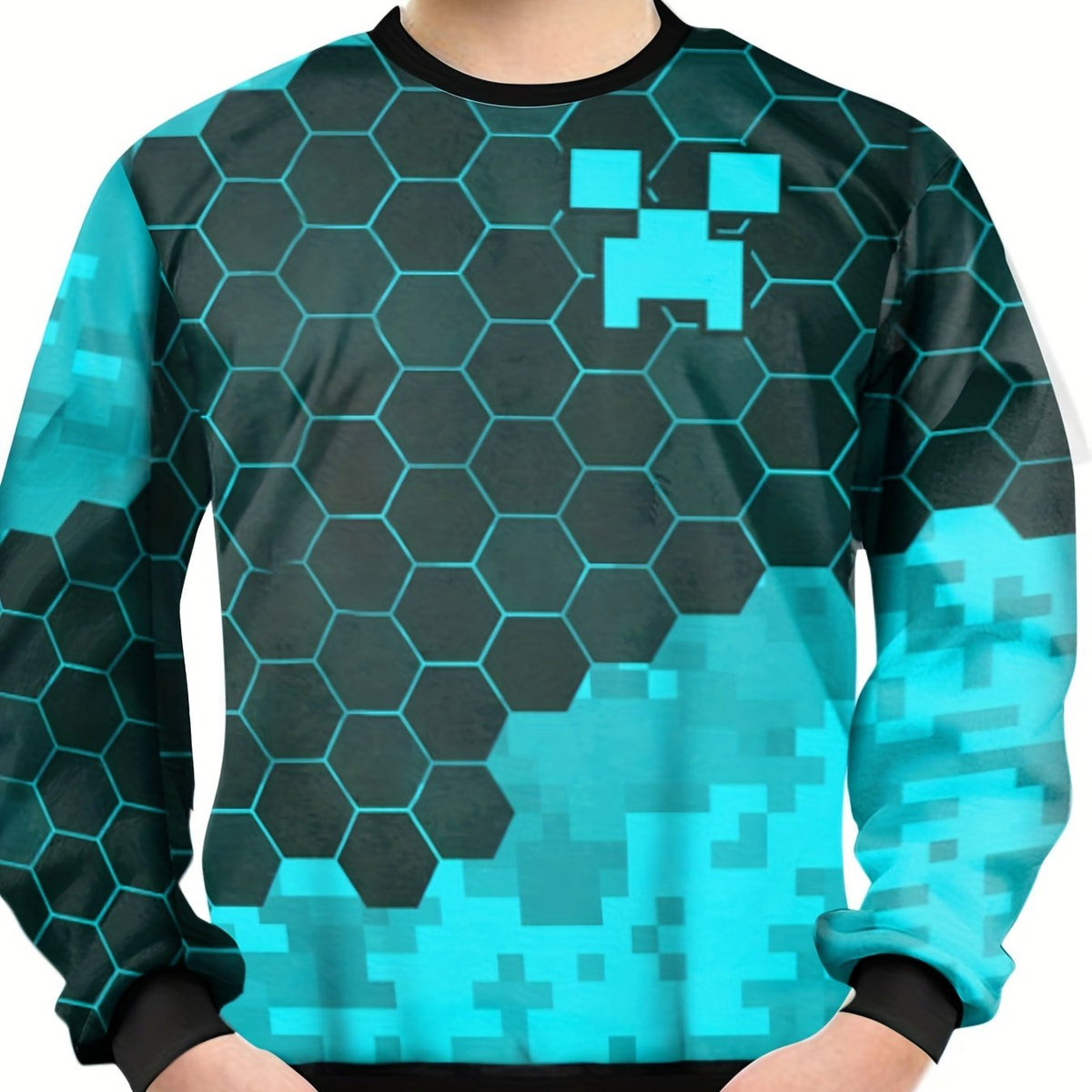Teens 3D Print Sweatshirt Kids Casual Pullover Street Wear Clothes