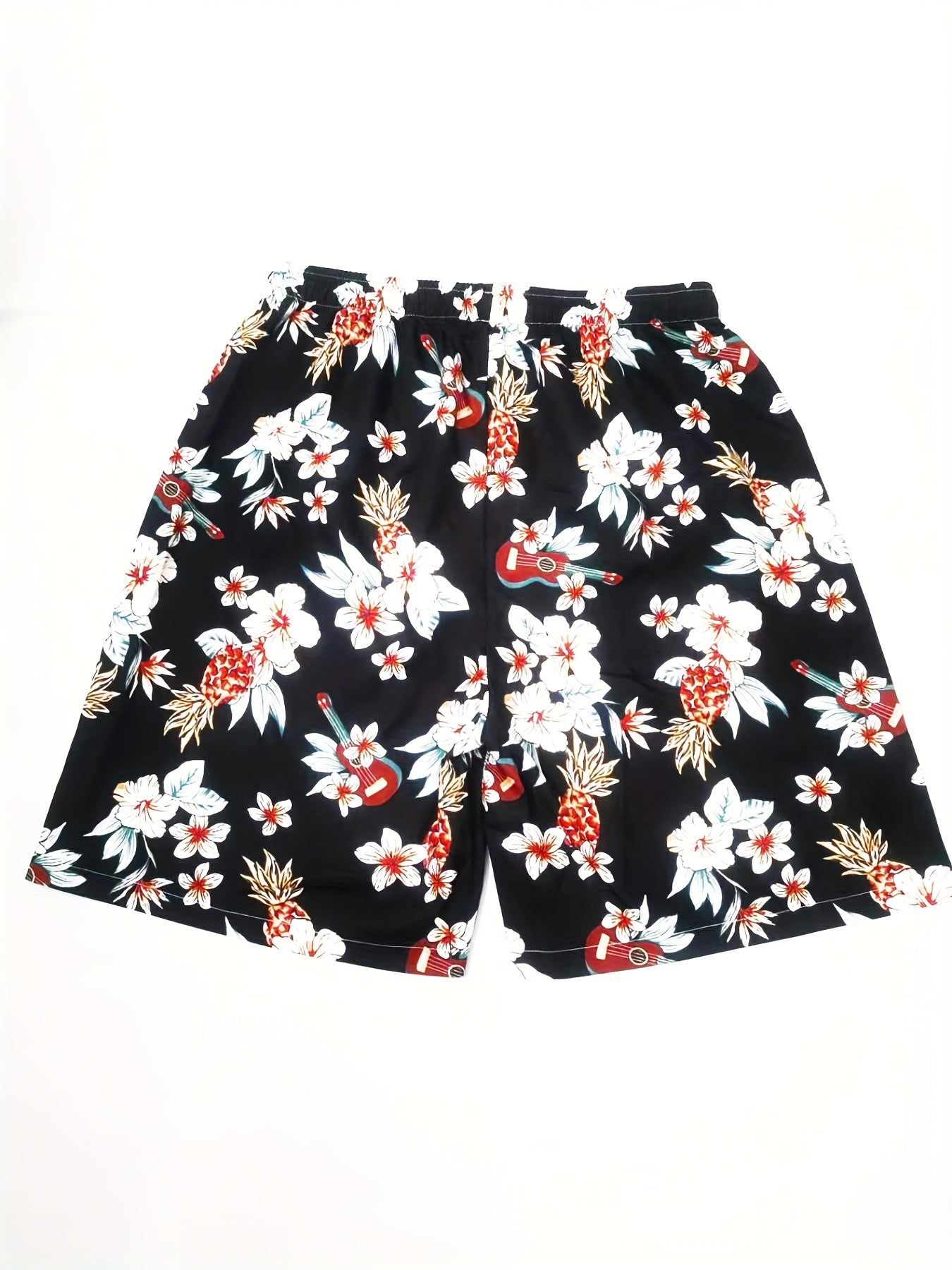 Quick Dry Paisley Floral Print Men's Swim Trunks Board Shorts