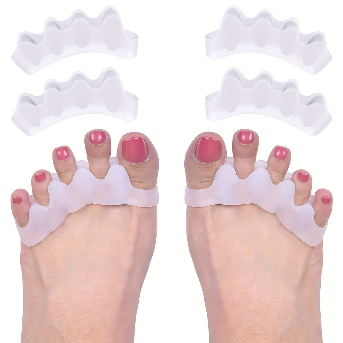 Toe Separators & Straighteners for Hammer Toes - Stretch Toes for Women & Men